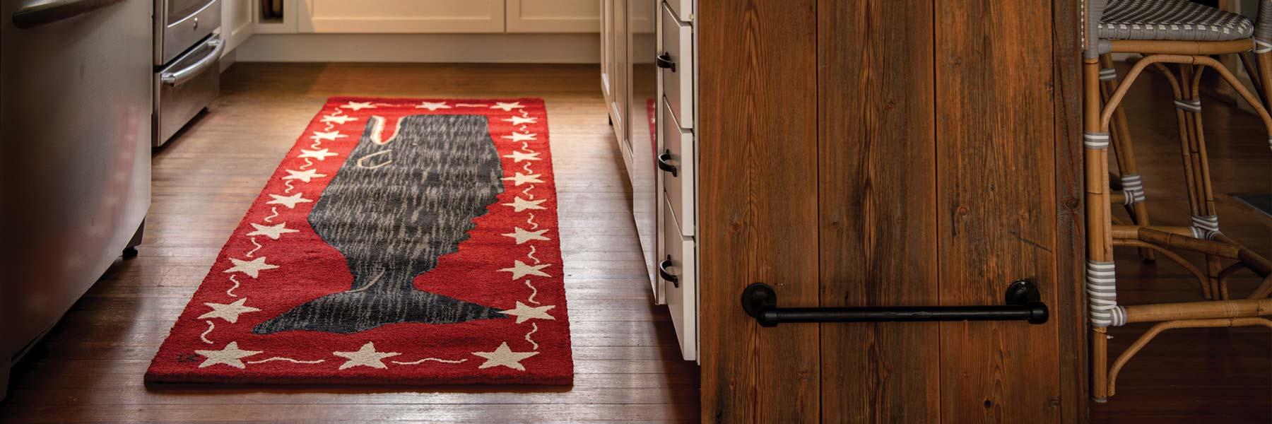Red Whale Rug