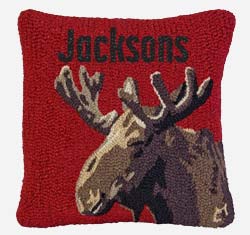 personalized hooked pillow